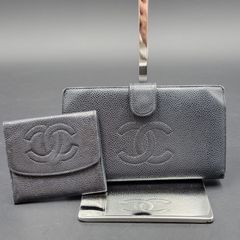 18 CHANEL シャネル  キャビアスキン 財布 コインケース 長財布