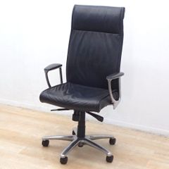 okamura オカムラ CE 役員用チェア CE66RX エグゼクティブチェア ハイオフィスチェア バック レザー 革 役員用 EG18456 中古オフィス家具