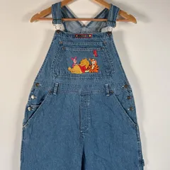 プーさん　ティガー　オーバーオール　M サイズM位 Pooh デニムオーバーオール プーさん ティガー