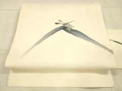 専用帯8297 ○高級 正絹 絽 夏帯 名古屋仕立て 名古屋帯 白鷺 - メルカリ