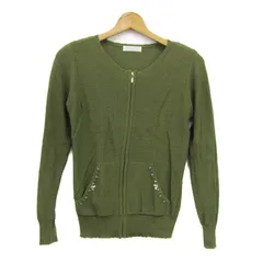 フェルゥ カーディガン トップス 長袖 ジップアップ レディース 2サイズ カーキ Feroux 【中古】のサムネイル