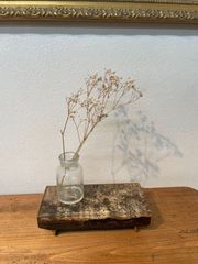 500年時を刻んだ木を小物置きに　木×レジンの置物　飾り台　インテリア　ハンドメイド