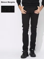 Maison Margiela (メゾン マルジェラ) 無地 ジップフライ ブラックジーンズ MELA0033S78269 ブランド メンズ 男性 ボトムス (ブラック)のサムネイル