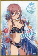 【中古】紙製品(キャラクター) 中野三玖 ブラインドミニ色紙 「きゃらっとくじ 五等分の花嫁～summer vacation～」 P賞