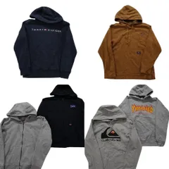 古着卸 まとめ売り ブランドMIX パーカー  6枚セット (メンズ Ｓ ) スラッシャー ディッキーズ トミーヒルフィガー 中古 古着 NB1806