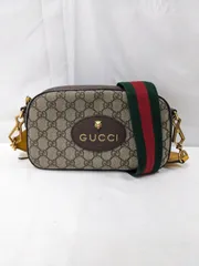 ⭐希少❗グッチ GUCCI ショルダーバッグ ネオヴィンテージ 476466 ブラウン GG スプリーム キャンバス レザー⭐