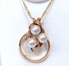 K18 パール系 トップ 約2.3cm×1.9cm 4.1g