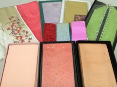 平和屋着物○インド・アッサム 野蚕糸 手織 ムガシルク 両面 全通柄