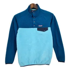 patagonia パタゴニア SYNCHILLA シンチラ スナップT フリースジャケット アウトドア バイカラー (レディース XS) 中古 古着 S9583