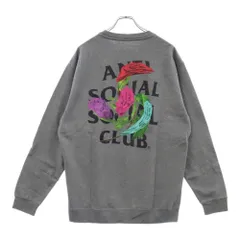 ANTI SOCIAL SOCIAL CLUB (アンチソーシャルソーシャルクラブ) ローズ プリント クルーネック スウェット トレーナー グレーのサムネイル
