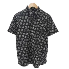 キャロウェイ CALLAWAY 美品 ゴルフウェア ポロシャツ 半袖 L 黒 ブラック バグフラワープリント /AE