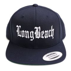 【LBC】LONG BEACH SNAPBACK CAP【NAVY】【CITY CAP】 (通販 メンズ レディース 男 女 兼用 帽子 キャップ ロングビーチ ウエストコースト LA ギャングスタ ヒップホップ ネイビー 紺)