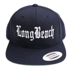 【LBC】LONG BEACH SNAPBACK CAP【NAVY】【CITY CAP】 (通販 メンズ レディース 男 女 兼用 帽子 キャップ ロングビーチ ウエストコースト LA ギャングスタ ヒップホップ ネイビー 紺)のサムネイル