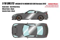 新品 EIDOLON 1/18 NISSAN GT-R (NISMO R35 CRS Version) 2013 ダークメタルグレー 完成品ミニカー EML173 [佐川急便]のサムネイル