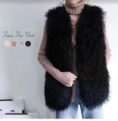 チベットラム風フェイクファー ベスト レディース チベットラム風フェイクファー レディース ファーベスト ロングベスト ジレ ファー チョッキ アウター ミッドロング 羽織 無地 レイヤード【tp2101301】【1A13】