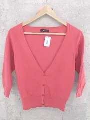 ◇ BOSCH ボッシュ コットン ニット 長袖 カーディガン 38 レッド * 1002799825597 【中古】 【1002799825597】