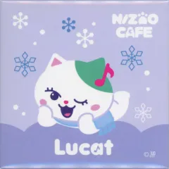 【中古】バッジ・ピンズ Lucat(MAYUKA) NIZOO スクエア缶バッジ 「NIZOO CAFE」