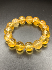シトリン　ブレスレット　12mm/内径約15cm
