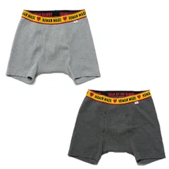 【新品★送料無料】HUMAN MADE パンツ グレー チャコール ヒューマンメイド HMMD BOXER BRIEF 下着 ボクサーパンツ ロゴ おしゃれ メンズ 正規品