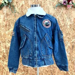 SG4382 BOBSON ボブソン デニム フライトジャケット ブルー