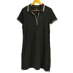 トミーヒルフィガー TOMMY HILFIGER ポロワンピース チュニック ロゴ刺繍 レディース import：L 