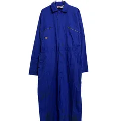 Dickies 長袖つなぎ 46 ブルー ディッキーズ オールインワン ワークウェア 作業着 古着卸 アメリカ仕入 a611-8123