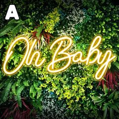 ネオンライト oh baby アクリル LED ネオンサイン 装飾 インテリア 寝室 ベットルーム リビング おしゃれ かわいい きれい キラキラ 英語