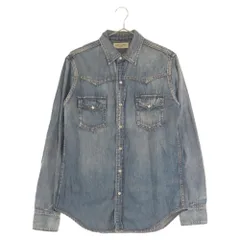 SAINT LAURENT PARIS (サンローランパリ) 15AW WESTERN L/S SHIRT ウエスタン デニム 長袖シャツ インディゴ 391674 Y890Lのサムネイル