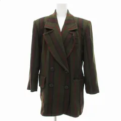 イヴサンローラン ヴィンテージ レディース ウール100% ノーカラージャケット イヴサンローラン ヴィンテージ レディース ウール100% ノーカラー