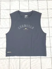 ◇ Θ Reebok リーボック ロゴ タンクトップ サイズL ネイビー系 レディース E  【1508260057493】