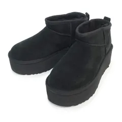 【新品未使用】UGG ブラック 厚底ブーツ ジッパー付き　24センチ　定価2万円 2025年最新】ugg 厚底ブーツ 24の人気アイテム - メルカリ