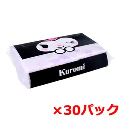 ハヤシ商事 クロミ キュートパープル ソフトパックティッシュ 100組200枚 X30パック