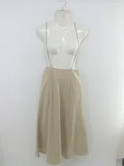 ◇ mysty woman ミスティウーマン ロング ジャンパースカート サイズF ベージュ系 レディース P  【中古】 【1212010000829】のサムネイル