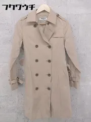 ◇ NATURAL BEAUTY BASIC ナチュラルビューティー ベルト付き 長袖 トレンチ コート サイズM ベージュ系 レディース 【中古】 【1002798885912】