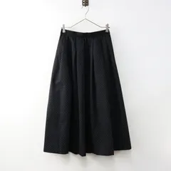 美品 2021AW イエナ IENA DOT ジャガードタックスカート 38/ブラック ドット フレア ロング ゴム イージー【2400014423419】