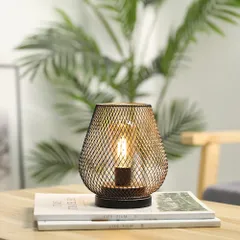 インテリア 誕生日 バーなとおしゃれ オフイス クリスマス 部屋 常夜灯 プレゼント 電気スタンド LED電球付き 結婚式 装飾ライトアクセントライト パーティー テーブルランプ コードレス パティオ 間接照明 電池式 イベント メタルケージデザイン 卓上ラン