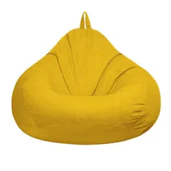 クッションカバー ビーズ 綿麻調 替えカバー ビーズクッション 専用カバー 布地 洗える クッションソファーカバー オールシーズ 大きめ ファスナー 単色 無地 シンプル おしゃれ M250315-170