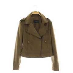 バナナリパブリック BANANA REPUBLIC NEW VEGAN SUEDE MOTO JACKET フェイクスエードライダースジャケット M 茶 ブラウン /KO ■OS