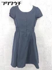 ◇ ef-de エフデ 半袖 ミニ ワンピース サイズ9 ネイビー レディース 【中古】 【1002802335365】のサムネイル