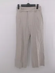 ◇ ViS ヴィス ハイウエスト 綺麗め パンツ サイズS ベージュ レディース E  【1305020023817】