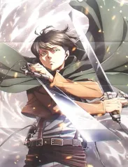 【中古】ポスター(アニメ) B2両面ポスター(八つ折) リヴァイ/集合 「進撃の巨人Season 2/機動戦士ガンダム 鉄血のオルフェンズ」 アニメージュ 2017年6月号付録