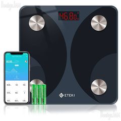 [DJ24000033] Etekcity 体重計 スマホ連動 体組成計 - 13項目測定可能、Bluetooth対応、データ自動グラフ化、日本語対応APP FIT 8S