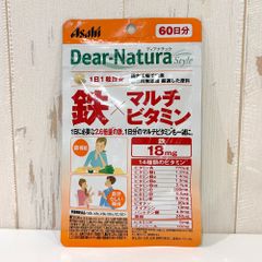 【訳あり商品】アサヒ　ディアナチュラ パウチ 鉄×マルチビタミン 60日分【在庫処分・新品】
