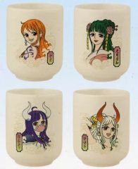 [중고] 머그컵·탕만 전 4종 세트 온수 삼키기 [이치 반 쿠지 원피스 EX ONE PIECE GIRL'S COLLECTION 패노황] D상
