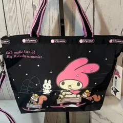 【50周年】レスポ サンリオ マイメロ×クロミ　マイクロバッグ 韓国限定 LeSportsac - 【50周年】レスポ サンリオ マイメロ×クロミ