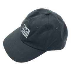【新品】  CITY COUNTRY CITY / シティーカントリーシティー | 2024AW | EMBROIDERED LOGO COTTON TWILL CAP 刺しゅうロゴ コットンツイル キャップ | F | ブラック | メンズ