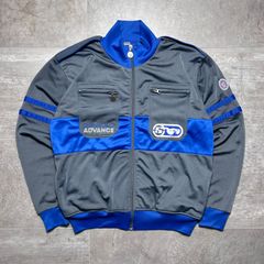 55DSL トルコ製 トラックジャケット  M size  グレー  ブルー  DIESEL ディーゼル  ジャージ  ジャケット  古着  希少