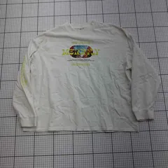 ◇ Θ ページボーイ 文字入り 長袖 長袖Ｔシャツ サイズF ホワイト系 レディース E  【1509190011975】