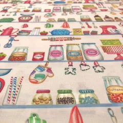 USAコットン　michael miller　マイケルミラー　BAKER'S SHELVES