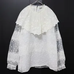 ザラ ZARA シャツ ブラウス トップス レース 刺繍 ホワイト系 x943662nのサムネイル